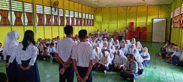 Pemilihan Ketua OSIS di SMP Negeri 001 Bangko pusako